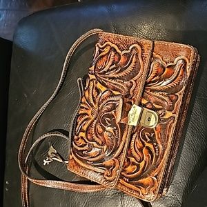 Patricia Nash Brown Leather Bag, Small,